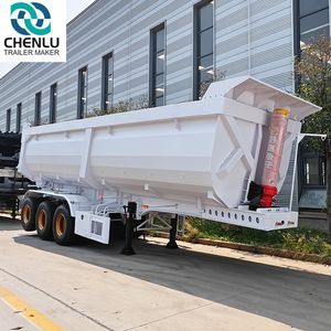 <span class=keywords><strong>Tri</strong></span> dingilli kamyon römork ağır yük 60 80Ton yan hidrolik damperli damperli römork kamyon arka damper yarı römork - Product Image 3