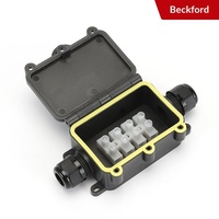 Boîtier de jonction PC étanche pour éclairage extérieur souterrain, lampadaires, boîtier de surveillance de sécurité noir scellé, connecteurs de terminaison IP68
