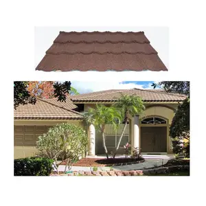 인기 판매 포퓰라 빌딩 루핑 재료 기술 다채로운 돌 코팅 금속 지붕 타일