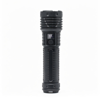 Linterna Táctica 650LM con Láser Blanco LED, Zoom Ajustable, Impermeable, de Aleación de Aluminio, Recargable, para Caza, Camping, Senderismo y Patrullaje