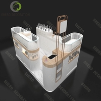 Nouveau Kiosque de centre commercial à la mode Affichage élégant Magasin complet Parfum Boutique Comptoir Design Intérieur Solutions Parfum Boutique Décor