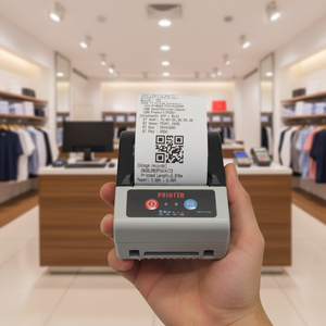 <span class=keywords><strong>Impresora</strong></span> de Etiquetas Térmicas de 2 Pulgadas para Pequeñas Empresas, <span class=keywords><strong>Impresora</strong></span> Mini Portátil Inalámbrica Bluetooth <span class=keywords><strong>con</strong></span> Batería <span class=keywords><strong>Recargable</strong></span> - Product Image 1