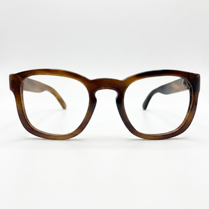 Gafas de sol modernas de cuerno de buey, hechas con técnica de empalme de material orgánico y opción de logotipo personalizado para gafas. - Product Image 1