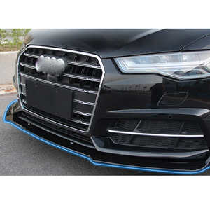Accessoires de voiture A6L, pare-chocs avant en plastique ABS, lèvre avant aspect fibre de carbone pour <span class=keywords><strong>AUDI</strong></span> A6 C7 C8 2016-2021 - Product Image 3
