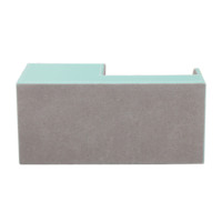 Organiseur de bureau en cuir pu bleu, accessoires de table de bureau de bonne qualité MDF