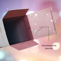 Petite boîte de papier pliante à fond fermé en or, estampage automatique, impression CMJN pour cosmétiques et parfums, utilisation de la crème pour le visage par stratification mate
