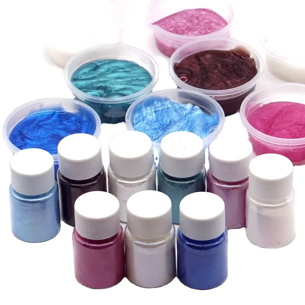 Wholesale Multi-color Mica Powder Set Metallic Pearlescent Pigment for Candle Epoxy Resin