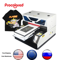 Pro colored A3 A4 Flach bett direkt auf Kleidungs stück T-Shirt Textil Baumwolle DTG Drucker