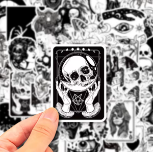 50PCS Gothic Stickers,Waterproof and Colorproof Stickers, Laptop, Water Bottle, Phone Case.Very Individual
