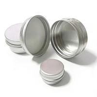 OEM Maßgefertigte Silberne Aluminium-Dosen mit Glanzoberfläche, Schraubverschluss-Behälter für Lose Puder, Hautpflege, Gesichtscreme, Kosmetik, Rouge
