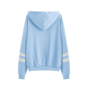 Sweat-shirts à capuche en molleton imprimés surdimensionnés et respirants pour femmes, à manches longues, avec poches, nouveau style, motif sur le devant, pour l'hiver et l'automne - Product Image 2