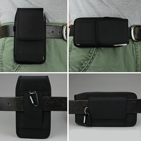 Étui universel vertical en nylon pour téléphone portable, sacoche de ceinture en cuir, étui en tissu Oxford avec clip de ceinture, pochette pour téléphone portable pour iPhone 18 17