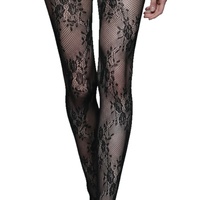 Collants haut de gamme pour femme, en nylon, à motif floral en dentelle, maille résille, tissage jacquard, sans couture, fins, effet sculptant