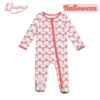 WEIWEI Pyjamas en bambou personnalisés, Pyjamas en coton de bambou, Combinaison bébé en bambou, Ensemble de combinaison bébé, Combinaison bébé à fermeture éclair
