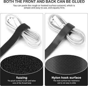Cinta Adhesiva de Gancho y Bucle de Nylon Impresa de Doble Cara, Resistente al Calor, Ecológica y de Alta Resistencia, para Cables - Product Image 4