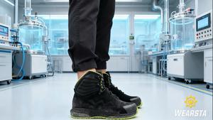 أحذية أمان خفيفة الوزن للرجال بمقدمة فولاذية وشبكة علوية قابلة للتنفس مضادة للانزلاق ومقاومة للزيوت ومقاومة للماء للعمل لساعات طويلة - Product Image 3