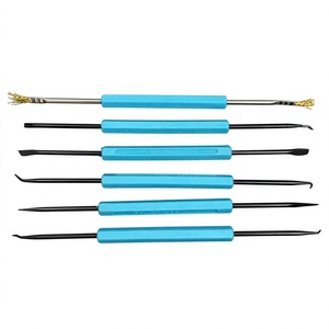 Outils d'assistance à la soudure JNT, ensemble de 6 pièces, poignée en acier pour la réparation de cartes de circuits imprimés - Product Image 2