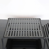 Nouveautés 2026 : Plancha en acier facilement assemblable, foyer extérieur effet rouillé avec gril barbecue pour fêtes de famille