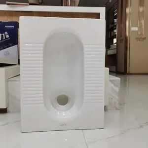 JIAHAO-sartenes de cerámica antideslizantes para WC, accesorio sanitario blanco para sentadillas, 997