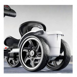 Coche de Juguete Moderno con Control Remoto, Equipado con Bluetooth, Luces, Alerón Blanco y Batería Confiable de 6V4.5 - Product Image 5