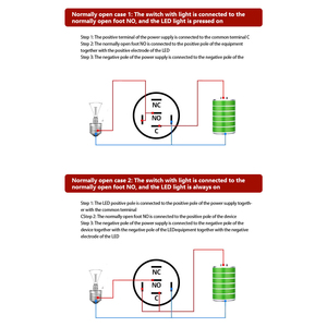 Hotsale16mm 19mm 22mm kim loại quay khóa chuyển đổi tự thiết lập lại tạm thời chống phá hoại 1no1nc <span class=keywords><strong>2</strong></span> vị trí chuyển đổi quay với LED ánh sáng - Product Image 6