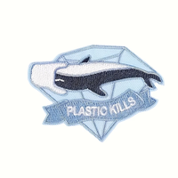 Patch brodé personnalisé en tissu, thermocollant, à presser à chaud, badge brodé, cadeau idéal