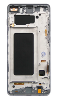 Écran LCD TFT Assemblé avec Châssis pour Samsung Galaxy S10 G973F S10 Plus S10+ G975F/DS, Bloc Écran avec Cadre