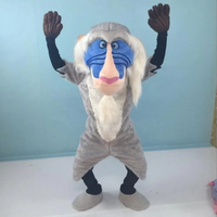 Costume de mascotte Funtoys CE Le Roi Lion Rafiki Mandrin Babouin pour adulte, personnage de dessin animé