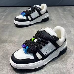 High Quality Uouis Duitton Genuine Leather Upper Lace-up Anti-Slip <b>Round</b> <b>Toe</b> Luxury Hot Selling Height Increasing Walking <b>Shoes</b> - Product Image 3