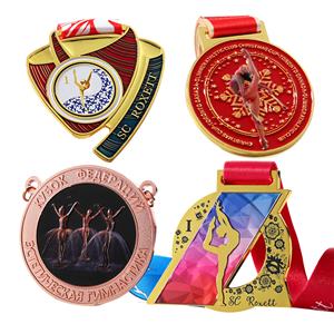 Médaille de Danse Personnalisée en Gros avec Logo, Médaille Sportive en Métal pour Course, Gymnastique, Patinage, Médaille Scintillante, Médaille d'Or - Product Image 3