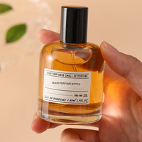 Bouteilles de parfum rondes de luxe 30ml 50ml 100ml, emballage cosmétique, bouteille en verre pour faveurs de mariage avec dessus de pulvérisation