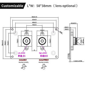 Módulo de Cámara Binocular Mipi GC2053 GC2093 con Sensor de Doble Lente de 2MP 1080P, Reconocimiento Facial y Amplio Rango Dinámico - Product Image 5