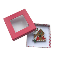 Broches de Noël mignonnes pour femmes et filles, épingles amusantes en bois et acrylique, clips pour pulls et robes, badges, bijoux de Noël, cadeaux
