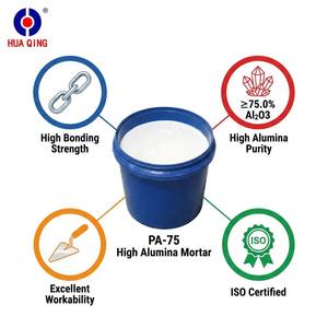<span class=keywords><strong>Mortier</strong></span> réfractaire à haute teneur en alumine, poudre fine multi-grade à haute teneur en Al2O3, excellente résistance adhésive, stable aux hautes températures - Product Image 2