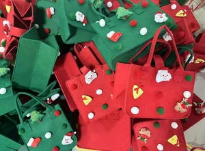 Private Label Tote Bag Felt Christmas - Product Image 5