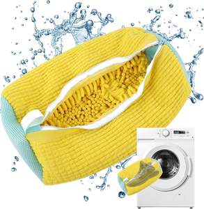 Sacs à linge pour chaussures, lot de 2, en chenille, pour machine à laver, convient à toutes les tailles de chaussures - Product Image 1