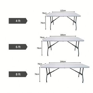 Polyester Classic Rectangular 6ft Solid Pattern Dye Sublimation Printed Wrinkle Resistant Washable Tablecloth for <b>Outdoor</b> - Product Image 3