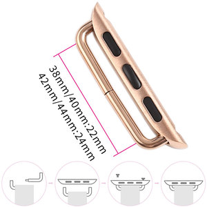 Nuovo classico in acciaio inox cinturino adattatore cinturino cinturino di collegamento per <span class=keywords><strong>Apple</strong></span> <span class=keywords><strong>Watch</strong></span> serie Ultra 2 9 8 <span class=keywords><strong>7</strong></span> 6 5 adattatore in metallo - Product Image 3