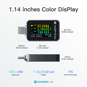 Tester di Potenza Power Z C240, Monitor in Tempo Reale di Tensione/Corrente/Potenza/Energia <span class=keywords><strong>per</strong></span> Telefoni Cellulari <span class=keywords><strong>iPhone</strong></span> e Dispositivi Android - Product Image 6