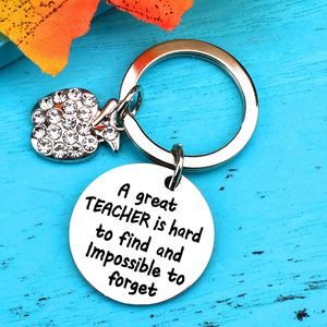 Chi Hang regalo speciale forTeacher <span class=keywords><strong>portachiavi</strong></span> in acciaio inossidabile-strass Apple Tree Charms <span class=keywords><strong>portachiavi</strong></span> accessori per auto <span class=keywords><strong>portachiavi</strong></span> - Product Image 5