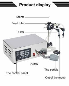 JYD-<span class=keywords><strong>Panel</strong></span> de Control Digital <span class=keywords><strong>GFK</strong></span>-280 máquina de llenado de líquidos cuantitativo de doble cabezal, 5-3500ML, llenado de botellas de aceite y cerveza - Product Image 6