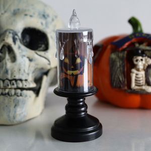 Candlestick Lamp Plastic Led Electronic Light <b>Witch</b> Haunted House Evil Pumpkin Party Supplies - Product Image 4