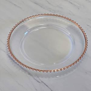 Assiettes de présentation en acrylique doré de 13 pouces pour mariages et événements - Product Image 3