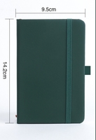 Carnet à couverture rigide en cuir A6 avec reliure cousue, 80 feuilles - Marque DX - Portable, idéal pour les affaires, l'école, pas cher pour les étudiants