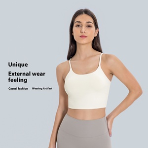 Nuovo reggiseno sportivo traspirante da donna con spalline sottili gilet Fitness canotta con bellissimi cuscinetti per la schiena e il petto per la <span class=keywords><strong>pratica</strong></span> dello Yoga - Product Image 2