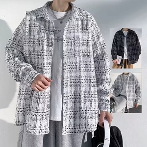 <span class=keywords><strong>Veste</strong></span> à carreaux tendance <span class=keywords><strong>chic</strong></span> pour <span class=keywords><strong>homme</strong></span>, nouvelle collection printemps, style ultime, <span class=keywords><strong>veste</strong></span> décontractée ample à manches longues, vestes pour <span class=keywords><strong>homme</strong></span> - Product Image 4