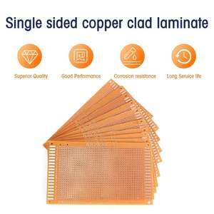 5/10 adet evrensel kurulu tek yan prototip PCB 9x15cm sarı DIY deneysel bakalit bakır plaka <span class=keywords><strong>Circuirt</strong></span> panoları kiti - Product Image 4