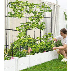 Support de treillis pour plantes, cadre rectangulaire en maille de fer, montage facile, pour légumes, fleurs, utilisation en extérieur dans le jardin - Product Image 4