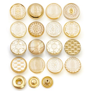 Broche de Metal de Aleación de Zinc con Logotipo de Marca Personalizado para Abaya, Thobe, Camisa, Ropa, Accesorios de Vestimenta - Product Image 1