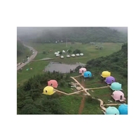 Abri en dôme en mousse EPS, isolé thermiquement, résistant au vent et aux tremblements de terre, kit de construction préfabriqué pour hôtel de vacances, parc